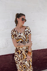 Vestido Alma multi cuello en v o redondo  - Salvaje
